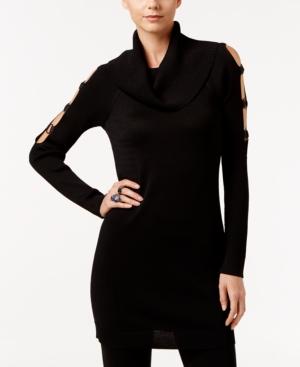 Inc International Concepts Cold-shoulder Tunic Sweater, Only At Macy's