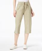Karen Scott Cotton High-rise Capri Pants, Created For Macy's