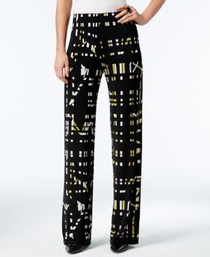Alfani Printed Soft-knit Pants, Only At Macy's