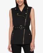 Tommy Hilfiger Belted Moto Vest, Created For Macy's