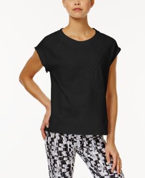 Calvin Klein Performance Cotton Logo Short-sleeve Sweatshirt