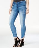 Dollhouse Juniors' Skinny Frayed-hem Ankle Jeans