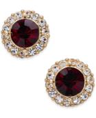Charter Club Gold-tone Pave & Stone Halo Stud Earrings, Created For Macy's