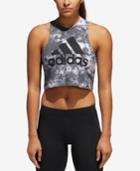 Adidas Festival Printed Racerback Cropped Tank Top