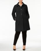 Anne Klein Plus Size Wool-blend Walker Coat