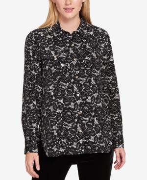 Tommy Hilfiger High-low Utility Shirt, Created For Macy's