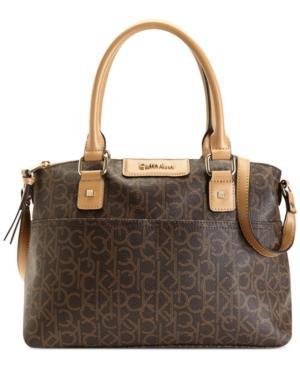 Calvin Klein Hudson Ck Monogram Satchel