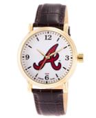 Gametime Mlb Atlanta Braves Men's Shiny Gold Vintage Alloy Watch