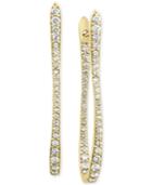 Couture By Effy Diamond Oblong Hoop Earrings (1 Ct. T.w.) In 18k Gold