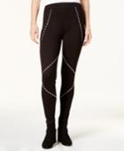 Bar Iii Mid-rise Grommet-detail Leggings, Created For Macy's