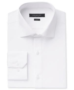 Marc New York Men's Slim-fit Motion-ease Collar Wrinkle-free Solid Dress Shirt