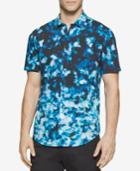 Calvin Klein Men's Falling Blossom Short-sleeve Button-front Shirt