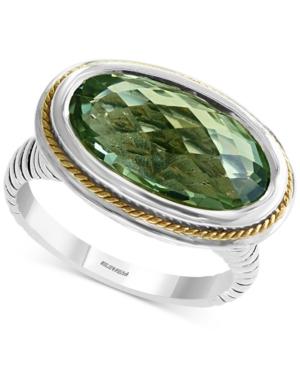 Effy Prasiolite Ring (5-1/3 Ct. T.w.) In Sterling Silver & 18k Gold
