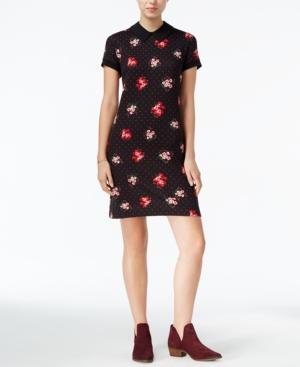 Maison Jules Printed Collar Dress, Only At Macy's