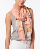 Calvin Klein Abstract Floral Scarf & Cover-up In One