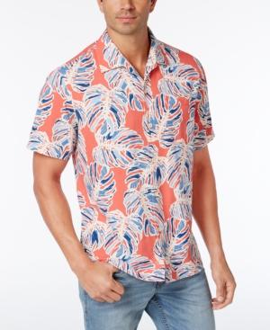 Tommy Bahama Men's Leaf It To Chance Tropical-print Silk Shirt