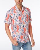 Tommy Bahama Men's Leaf It To Chance Tropical-print Silk Shirt