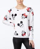 Disney Juniors' Mickey & Minnie Mouse Fuzzy Sweatshirt
