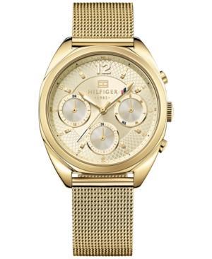 Tommy Hilfiger Women's Gold Ion-plated Stainless Steel Mesh Bracelet Watch 38mm 1781488