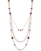 Lonna & Lilly Gold-tone Beaded Stone Layered Necklace