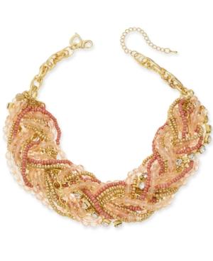 Thalia Sodi Gold-tone Multi-bead Torsade Necklace, Created For Macy's