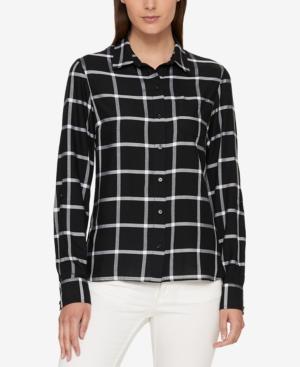 Tommy Hilfiger Checked Button-front Shirt, Created For Macy's