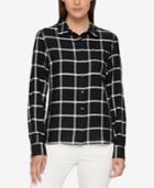 Tommy Hilfiger Checked Button-front Shirt, Created For Macy's