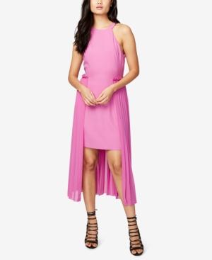 Rachel Rachel Roy Pleated-overlay High-low Dress