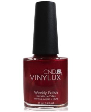 Creative Nail Design Vinylux Red Baroness Nail Polish