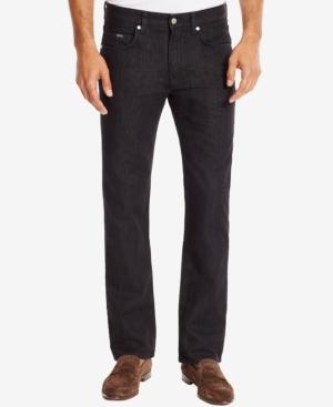 Boss Men's Regular/classic-fit Black Wash Jeans