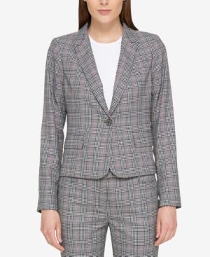 Tommy Hilfiger One-button Plaid Blazer