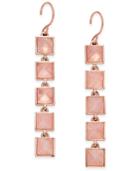 Vera Bradley Rose Gold-tone Pink Stone Drop Earrings