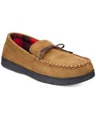Club Room Men's Memory Foam Moccasin Slippers, Created For Macy's
