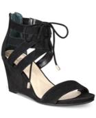 Alfani Women's Karlii Lace-up Wedge Sandals, Only At Macy's Women's Shoes