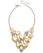 Thalia Sodi Gold-tone Pave Heart 11 Choker Necklace, Created For Macy's