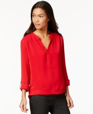 Calvin Klein Jeans Tab-sleeve Blouse