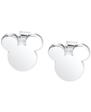 Disney Mickey Mouse Stud Earrings In Sterling Silver