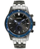 Unlisted Men's Chronograph Gunmetal Ion-plated Stainless Steel Bracelet Watch 50mm 10027769, Only At Macy's