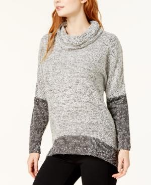 Bar Iii Colorblocked Cowl-neck Top, Created For Macy's
