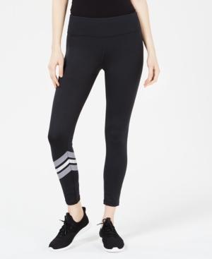 Material Girl Juniors' Stripe-detail Printed Leggings, Created For Macy's