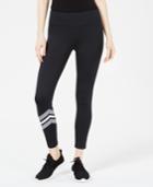 Material Girl Juniors' Stripe-detail Printed Leggings, Created For Macy's