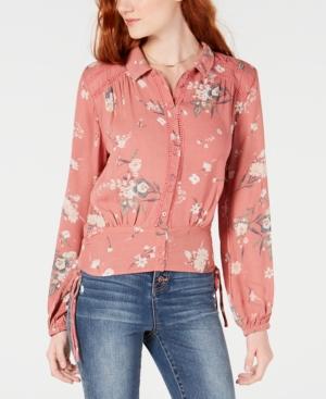 American Rag Juniors' Tie-detail Shirt, Created For Macy's