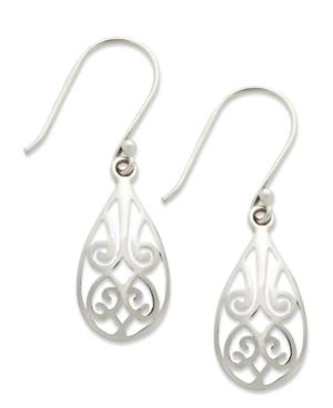 Giani Bernini Sterling Silver Earrings, Filigree Teardrop Earrings, Only At Macy's