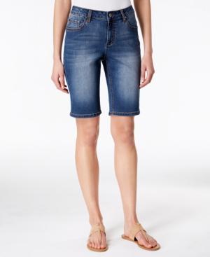 Earl Jeans Dark Wash Bermuda Denim Shorts