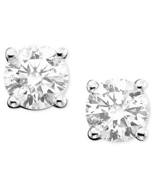 Diamond Earrings, 14k White Gold Diamond Studs (1-1/2 Ct. T.w.)