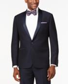 Ryan Seacrest Distinction Slim-fit Navy Textured Shawl Lapel Tuxedo Jacket, Only At Macy's