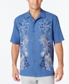 Tommy Bahama Men's Rhumba Jungle Embroidered Short-sleeve Silk Shirt