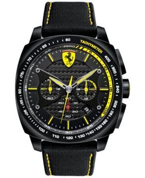 Scuderia Ferrari Men's Chronograph Aero Evo Black Kevlar Strap Watch 46mm 830165