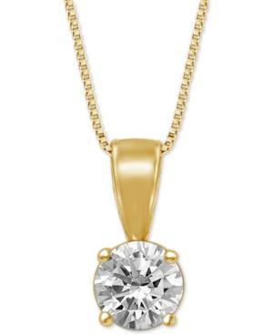 Diamond Solitaire 18 Pendant Necklace (1/2 Ct. T.w.)