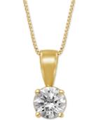 Diamond Solitaire 18 Pendant Necklace (1/2 Ct. T.w.)